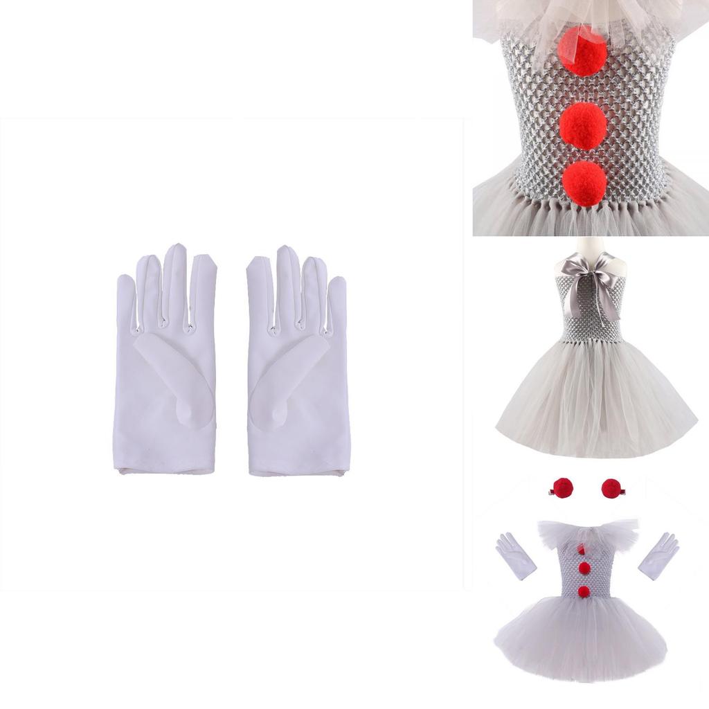 Colorful Mesh Princess Dress Set For Halloween Costume Parties