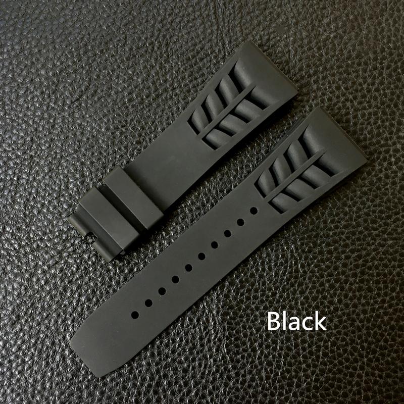 Красный, черный, зеленый, серый, оранжевый, желтый, белый, мягкий силиконовый резиновый ремешок для часов для часов Richard Watch Mille RM011 RM050, браслет с ремешком для экипажа
