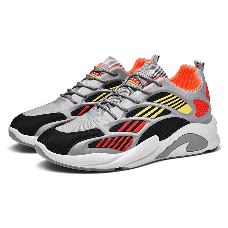 Повседневная уличная обувь Мужские модные кроссовки Дышащие Удобные Беговые Спортивные Кроссовки На шнуровке Платформа Обувь Tenis Masculino