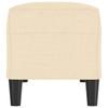 Cream Colored Bench 100 x 35 x 41 cm Fabric
