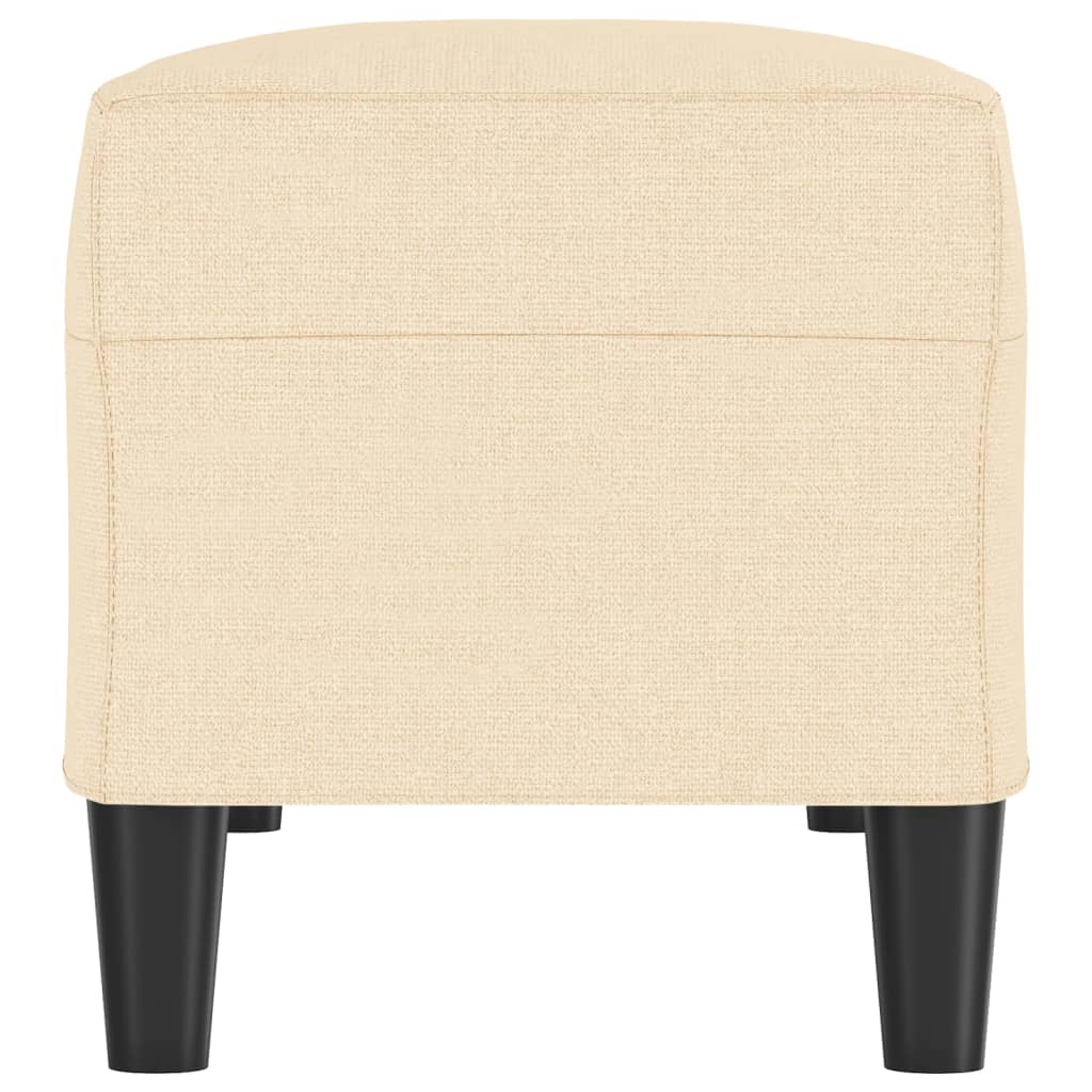 Cream Colored Bench 100 x 35 x 41 cm Fabric