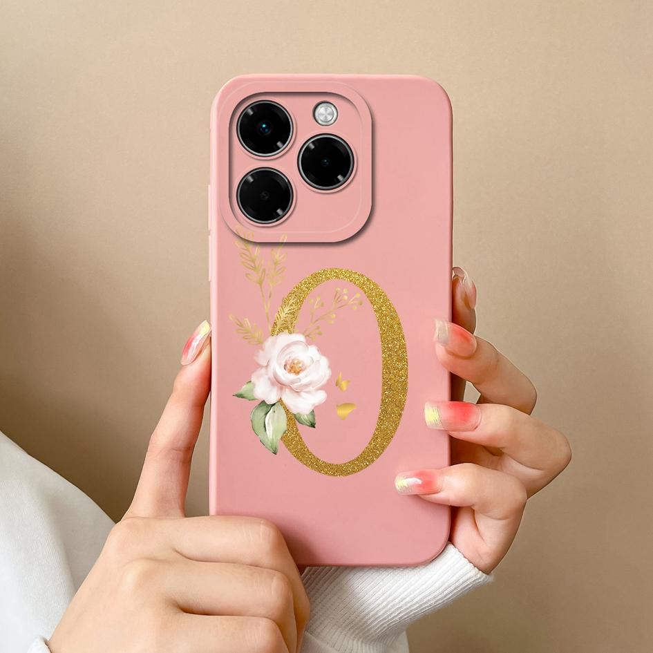 Мягкий чехол для телефона Infinix Note 40X Hot 50 Pro Plus 50i Smart 9 Чехлы с цветочным принтом и модным эстетическим узором жидкий силикон противоударный для Infinix