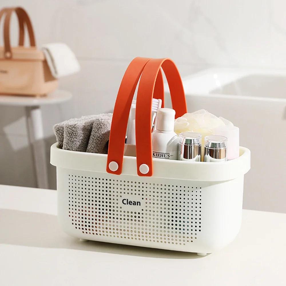 Compactshowerbasket Premium PP Mesh Basket with Handles Bathroom, University Dormitory Kitchen, Camp Gym, Garden Cleaning Supplies