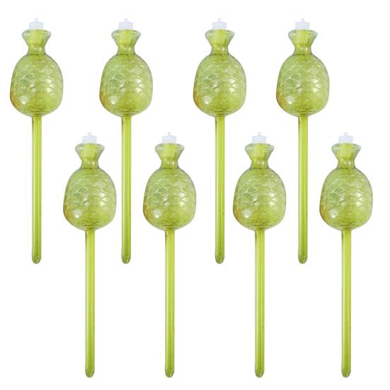 Юшенг Самополивающийся шар Дизайн ананаса Автоматические поливочные шары для растений Вставка для кашпо Устройство для полива с медленным высвобождением для комнатных горшечных растений Когда