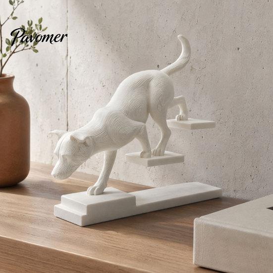 Современное Минималистичное Украшение для Дома 3D Печатная Фигурка Кошки Собаки, Лестничная Фигурка Животного, Устойчивая Декоративная Лестница Декор Форма Кошки/Собаки Шагающая Художественная