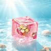Transparent Ocean Cube Squeeze Toy Slow Rebound Ocean Cube Fidget Toy  Reduce Pressure