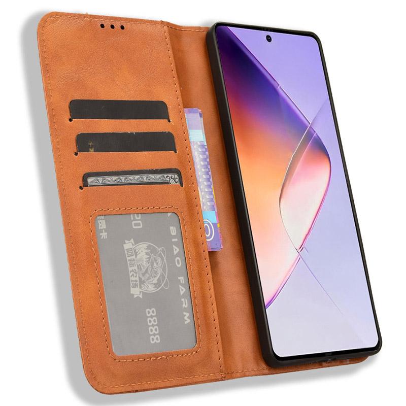 Кожаный чехол-кошелек для телефона с магнитной застежкой для Infinix Note 40 X6853