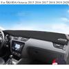 For ŠKODA Octavia 2015- Car Dashboard Avoid light Pad trument Platform Desk Cover Mats Carpets Accessories