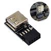 USB 9-контактный на USB 2.0 Type-A Female Адаптер для материнской платы Простое подключение USB-устройств