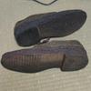 70s-80s? England Vintage Westleys Suede Dress Shoes Crepe Sole Olive Brown 39 / 24.5(USED)
