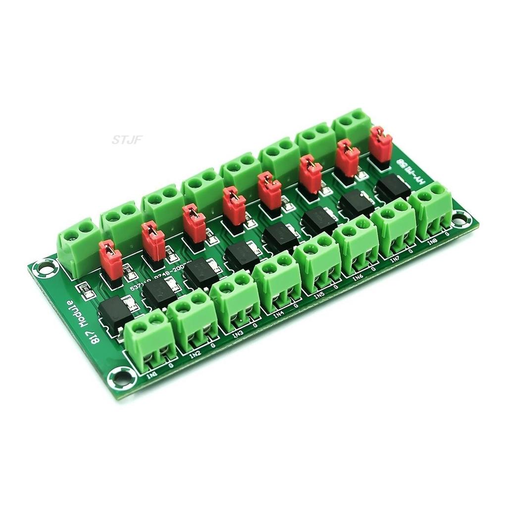 2 4 8 Channel PC817 Optocoupler Isolation Board Voltage Converter Adapter Module 3.6-30V Driver Photoelectric Isolated Module