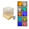 16-Color Rotating Water Ripple Night Light Acrylic Sunset Lights Crystal Lamp  Bedroom Bedside