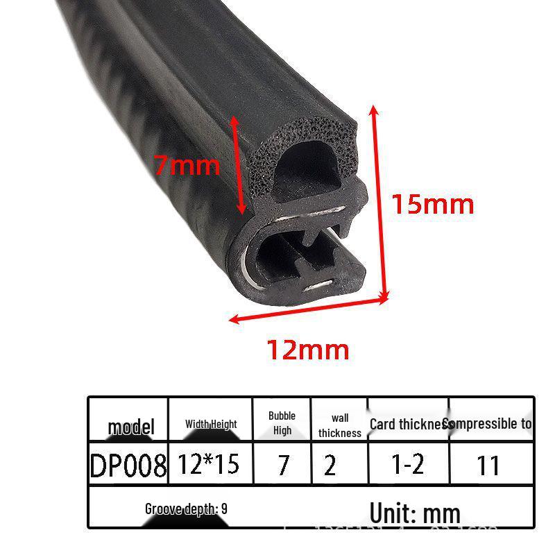 U-образные уплотнительные ленты из вспененной резины для шкафов и автомобильных дверей