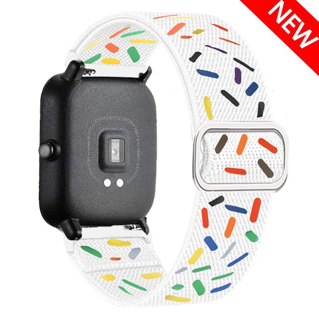 Нейлоновый ремешок Для Amazfit GTS 4/2/2e/3/GTS2 Mini/GTR/4/3/Pro/GTR2/stratos Браслет ремешок Amazfit bip 6 5 3 20мм/22мм Ремешки для часов