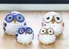 Castle Enterprise Flower Owl 6cm Trinket Box x Set God of Learning in For Commercial Use (Small) (Blue) 10-Piece "No Hardship" - Europe,