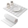 Super Absorbent Diatomite Dish Drying Pad Diatomaceous Earth Draining Tableware Mat Kitchen Mat for Dishes and Cups