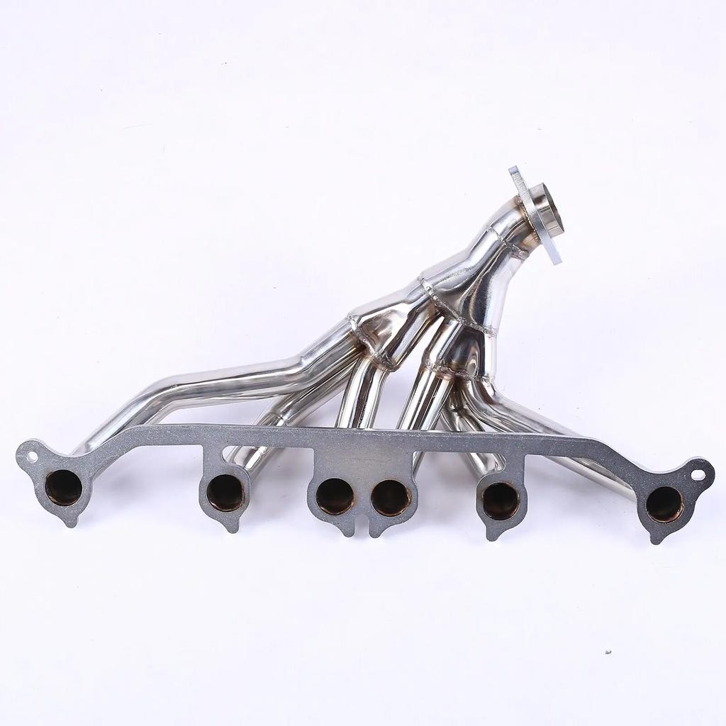 Выпускной коллектор из нержавеющей стали для 1991-1999 Jeep Wrangler YJ TJ Cherokee XJ Grand Cherokee ZJ 4.0L 6-цил. Серебристый