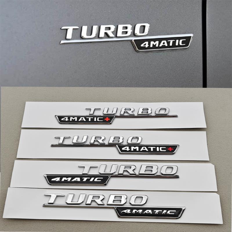 3D ABS Chrome Car Letters Logo A45 A45 S TURBO 4MATIC Stickers Rear Trunk Emblem Badge For Mercedes Benz AMG A45 A45S W177 W176 BC2