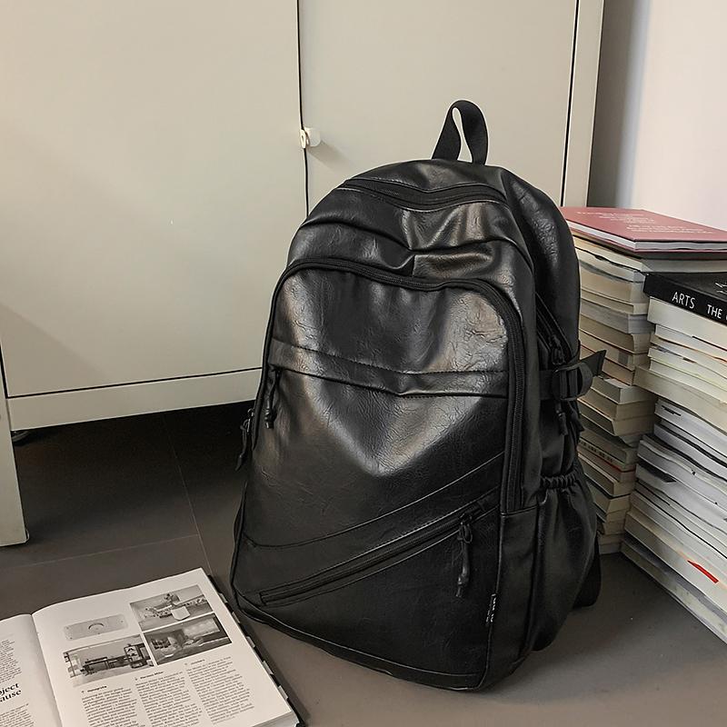 Деловой мужской рюкзак из ПУ, рюкзак для компьютера, студенческий, большой вместимости, школьный рюкзак