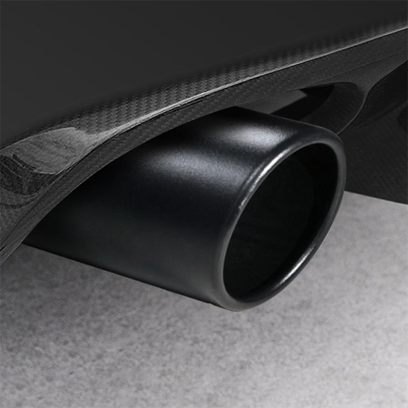 Single tube stainless steel automobile exhaust pipe muffler tail throat Automobile rear tail throat exhaust muffler auto parts