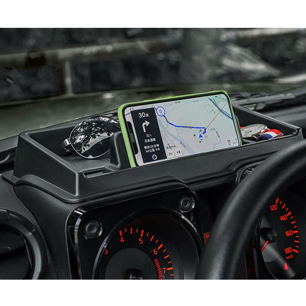 Для Suzuki Jimny JB74 2019 2024 автомобильный ящик для хранения приборной панели органайзер для приборной панели лоток для карт держатель телефона коврик