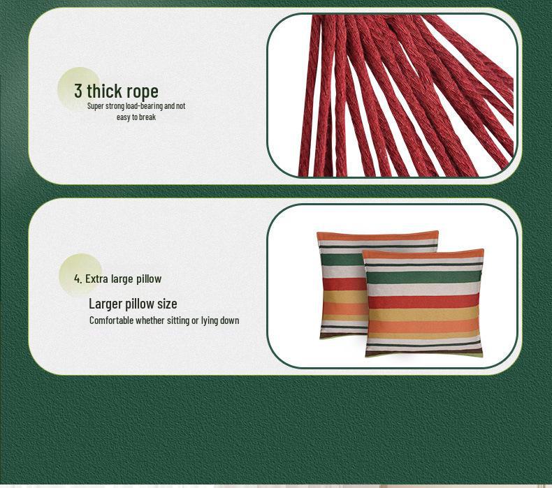 Versatile Hanging Chair for Dorms, Hammocks, and Courtyards - Indoor/Outdoor Swing