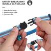 Cat Tracking Collar Adjustable Anti-lost Reflective Design Protective Collar Compatible For Airtag