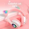Cat Ear Luminous Headset STN-28 Girls' Cute E-sports Game Wireless Headset Bluetooth Headset