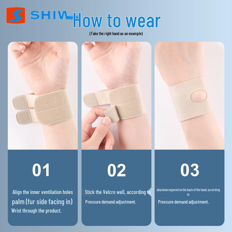 Японский рукав для поддержки запястья при растяжениях и облегчении боли - Унисекс спортивная повязка для волейбола и бадминтона, летняя влагоотводящая