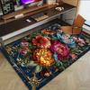1PC Floral Ornament Butterfly_Garden Non-Slip Floor Carpet Compatible for Office&Living Room&Bedroom&Dining room - Flat - Weave Machine-S0335