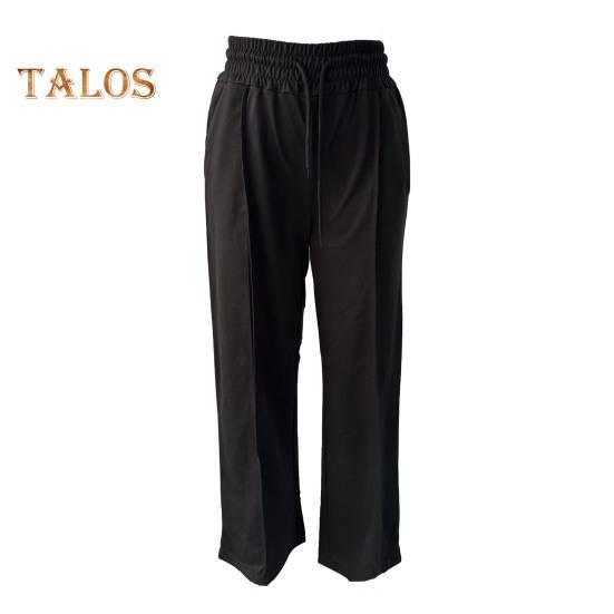 Женские спортивные брюки с эластичной высокой талией, регулируемые на шнурке, однотонные, свободного кроя, длинные брюки для отдыха на открытом воздухе