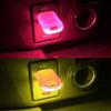 2 шт. Мини USB автомобильное окружающее освещение 7 цветов светодиодная лампа настроения неоновая атмосфера подключаемый свет ноутбуки розетки ночник