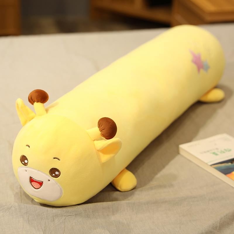 Круглая наволочка Мягкая ткань Длинная наволочка Милый шейный валик Подголовник Новая колонка Длинная декоративная подушка Домашний декор