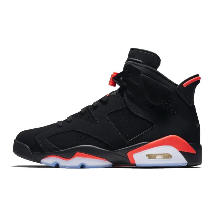 Air Jordan 6 Retro 'Infrared' 2019 (Unisex) Black / Infrared 23-Black Vintage Basketball Shoes 384664 060