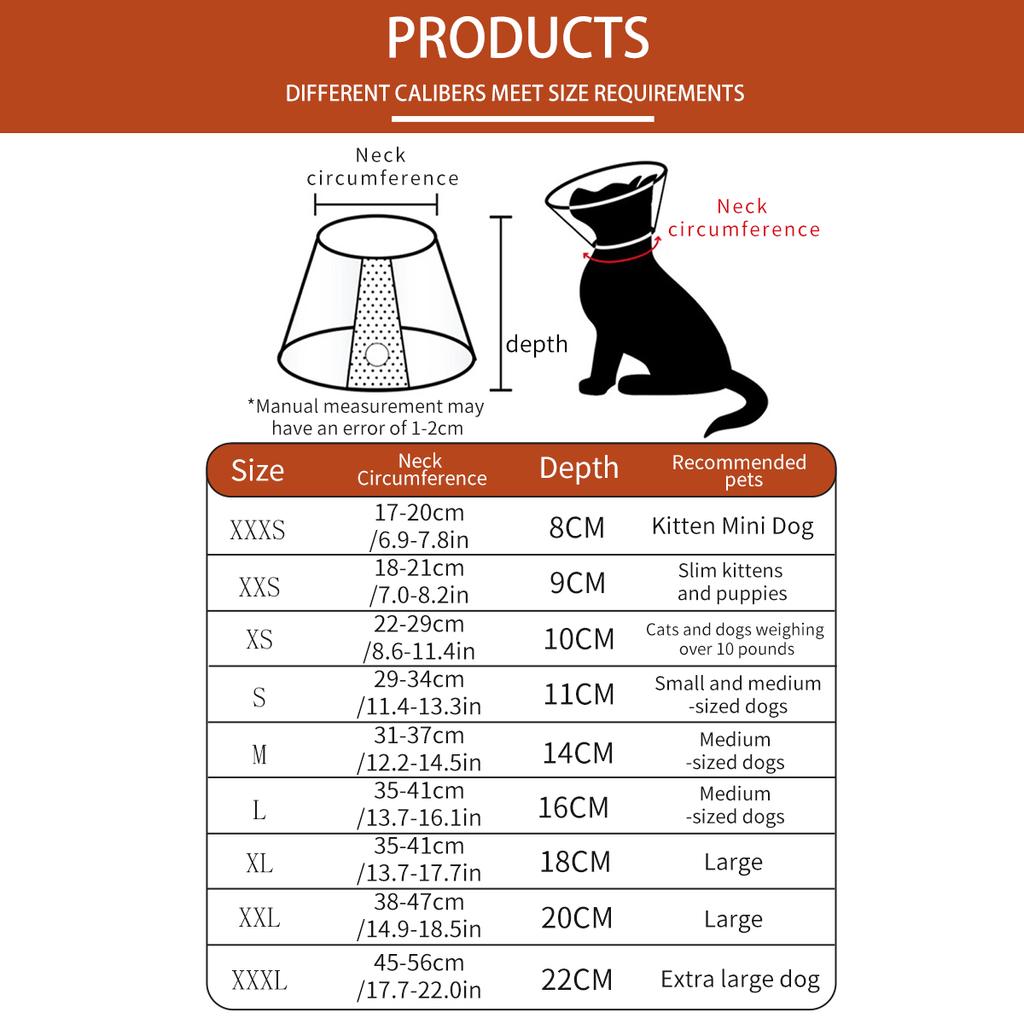 Питомец Елизаветинский воротник для собак Удобные конусы для предотвращения вылизывания Защитный воротник для кошки после операции Защита от укусов и вылизывания для восстановления