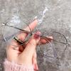 Trend Anti-blue Light Glasses Women Vintage Octagonal Frame Eyeglasses Transparent Computer Glasses Optical Spectacle Eyeglass