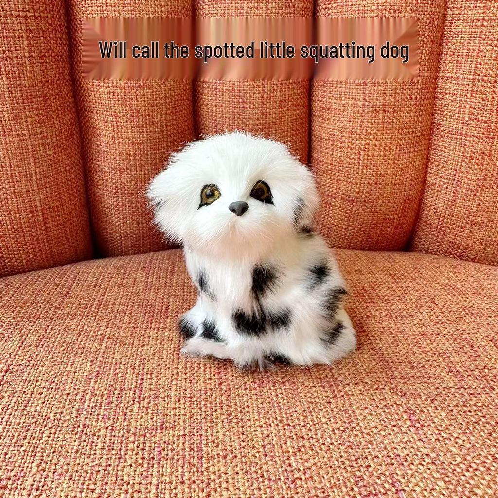 Barking Cat & Puppy Plush Toy - Educational Animal Doll for Kids