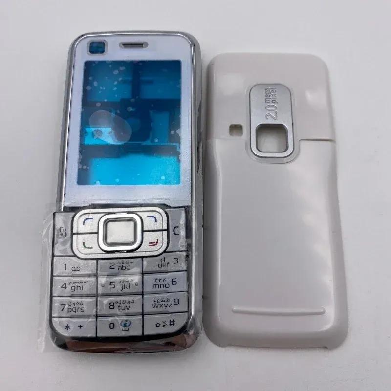 Полный корпус телефона для Nokia 6120 6120C Чехол Клавиатура Задняя крышка аккумулятора