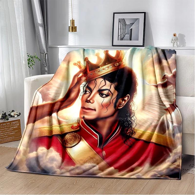 MJ 29 New Michael Jackson Pop Star King Blanket Soft Throw Blanket Home Bedroom Bed Sofa Travel Office KidsCover Custom blankets