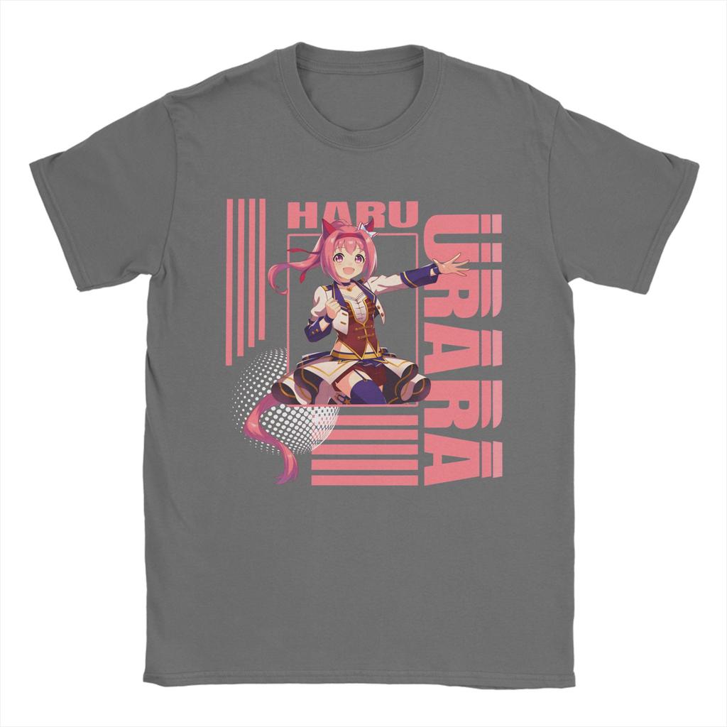 Haru urara 4 Unisexs T Shirts Hipster Tee Shirt Short Sleeve O Neck TShirts Cotton Plus Size Clothing