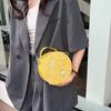Retro Simple and Fashionable Textured Handbag for Summer New Chinese Style One-shoulder Crossbody Hand-carrying Small Round Bag for Women