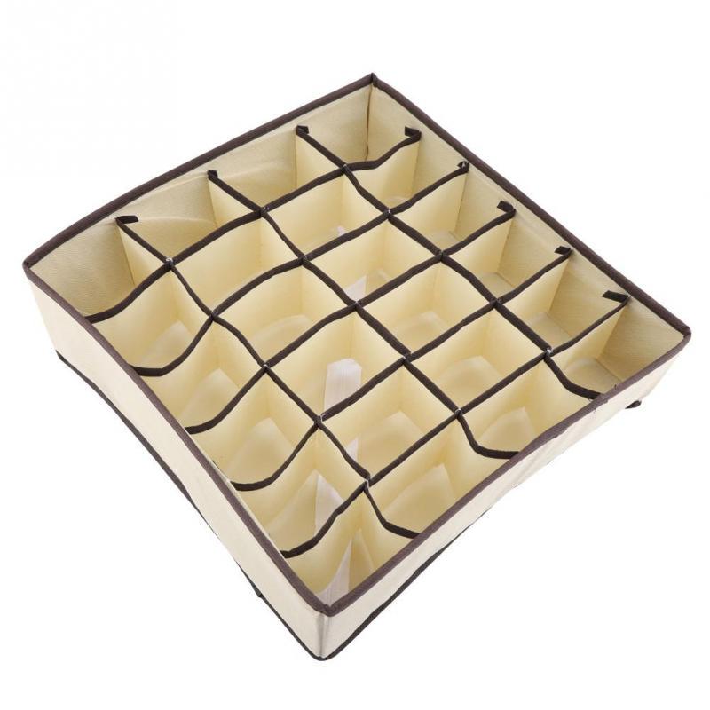 Portable Foldable Divider Storage Box Case Container for Bra Underwear Sock