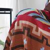 Kilim Sofa Throw, Geometric Line Blanket, Sofa Blanket, Multi-purpose, Bedroom