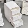 Simple 3-Layer Drawer Desktop Mini Storage Box Multi-Functional Jewelry Stationery Sundries Storage Box Handmade Parts Organizer