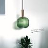 Ink Green Retro Glass Pendant Light for Restaurant, Bedside, Bar, Balcony, Cafe, or Study