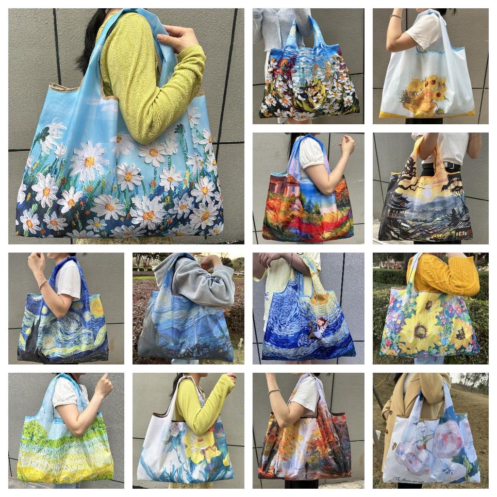 Eco-Friendly Foldable Large Capacity Shoulder Shopping Bag for Women