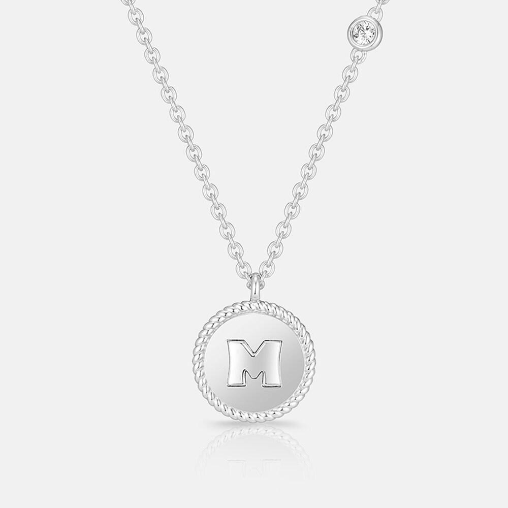 Mom & Kids Silver White Necklace 37Cm A221Sn1502Wpa .