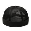 Unisex Mesh Skullcap Sailor Hat Breathable Hip Hop Rolled Cuff Brimless Beanie Cap Casual Outdoor