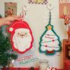 Christmas Hand Towel Cartoon Snowman Wipe Cloth Absorbent Kitchen Cleaning Rag Christmas Handkerchief Xmas Decor