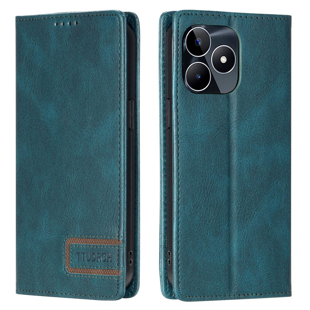 Для Oppo/Realme всех серий Oppo A7, Reno5, A94, C21Y, A52, A72, Narzo 50A... Роскошный кошелек из искусственной кожи из телячьей кожи с откидной подставкой, сумка для телефона, кожаный чехол с картой